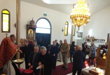 Света Литургија во црквата Света Злата Мегленска во Хоперс Кросинг (Осма Недела по Педесетница)