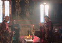 Света Литургија во црквата Свети Илија во Футскрај (Седма Недела по Педесетница)