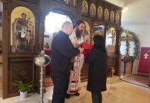 Света Литургија во манастирот Свети Прохор Пчински во Донибрук