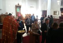 Света Литургија во црквата Свети Никола во Престон (11- та Недела по Педесетница)