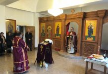 Света Литургија во црквата Свети Седмочисленици и Свети Пантелејмон во Футскрај