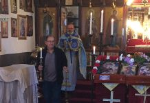 Света Литургија во црквата Свети Никола во Перт (11-та Недела по Педесетница)