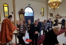 Света Литургија во црквата Света Злата Мегленска во Хоперс Кросинг (17-та Недела по Педесетница)