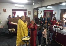 Света Литургија во црквата Света Богородица – Пречиста во Ливерпул (16-та Недела по Педесетница)