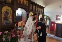 Света Литургија во манастирот Свети Прохор Пчински во Донибрук