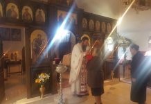 Света Литургија во манастирот Свети Прохор Пчински во Донибрук