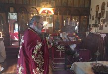 Празникот Крстовден во црквата Свети Никола во Перт