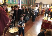 Света Литургија во црквата Свети Илија во Футскрај