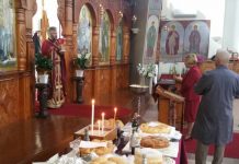 Света Литургија во црквата Свети Никола во Престон