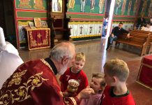 Света Литургија во црквата Свети Илија во Футскрај (26-та Недела по Педесетница)