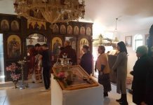 Света Литургија во манастирот Свети Прохор Пчински во Донибрук