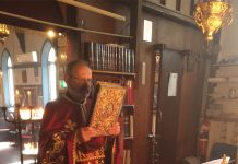 Света Литургија во црквата Свети Никола во Перт