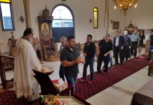 Света Литургија во црквата Света Злата Мегленска во Хоперс Кросинг (29-та Недела по Педесетница)