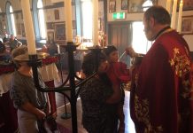 Света Литургија црквата Свети Никола во Перт (28-ма Недела по Педесетница)