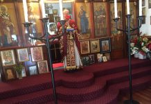 Света Литургија во црквата Свети Никола во Перт (30-та Недела по Педесетница)