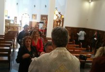 Света Литургија во црквата Свети Димитриј во Спрингвајл (30-та Недела по Педесетница)