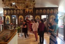 Света Литургија во манастирот Свети Прохор Пчински во Донибрук (Недела пред Божик)