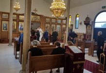 Света Литургија во црквата Света Злата Мегленска во Хоперс Кросинг (37 Недела по Педесетница)