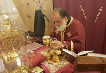 Света Литургија во црквата Света Злата Мегленска во Хоперс Кросинг (Сретение Господово)