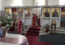 Света Литургија во Соборната црква Раѓање на Пресвета Богородица во Сиденхам