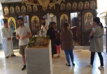 Света Литургија во манастирот Свети Прохор Пчински во Донибрук (Недела на Блудниот син)