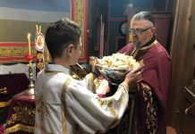 Света Литургија во црквата Свети Илија во Футскрај (Недела 36 по Педесетница)