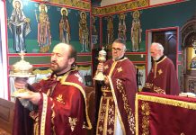 Света Литургија во црквата Свети Илија во Футскреј