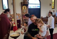 Света Литургија во црквата Света Злата Мегленска во Хоперс Кросинг (Втора Недела од Великиот пост)