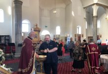 Света Литургија во Соборната црква Раѓање на Пресвета Богородица во Сиденхам (Месопусна недела)