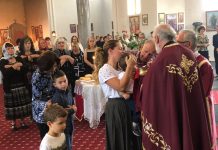 Света Литургија во Соборната црква Раѓање на Пресвета Богородица во Сиденхам (Прочка)