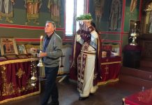 Света Литургија во црквата Свети Илија во Футскреј (Крстопоклона недела)