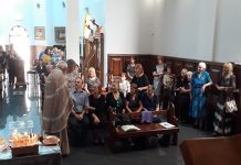 Света Литургија во црквата Свети Димитриј Солунски во Спринваел (Месопусна недела)