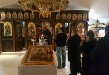 Света Литургија во манастирот Свети Прохор Пчински во Донибрук