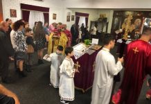 Света Литургија во црквата Света Богородица – Пречиста во Ливерпул (Недела на Православието)