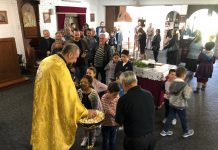 Света Литургија во црквата Света Богородица – Пречиста во Ливерпул (Крстопоклона недела)