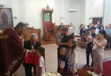 Света Литургија во црквата Свети Никола во Престон (Прочка)