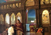 Света Литургија во црквата Свети Илија во Футскреј (Лазарева Сабота)