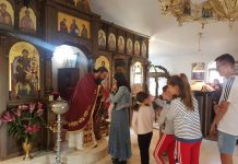 Света Литургија во манастирот Свети Прохор Пчински во Донибрук (5-та Недела од Великиот пост)