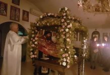 Утрена богослужба и Оплакувањето Христово во манастирот Свети Прохор Пчински во Донибрук