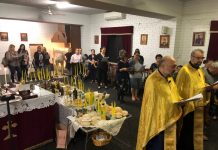 Акатист кон Пресвета Богородица и Мало Повечерие во црквата Света Богородица во Ливерпул