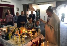 Велик Четврток - Света Василиева Литургија во црквата Света Богородица - Пречиста во Ливерпул