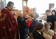 Света Литургија во црквата Свети Никола во Престон (5-та Недела од Великиот пост)