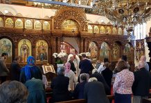 Света Литургија во црквата Света Петка во Мил Парк (Недела на Раслабениот)