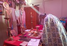 Света Литургија во црквата Успение на Пресвета Богородица во Бризбен (Недела на Раслабениот)