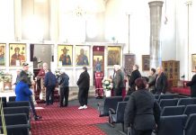 Света Литургија во Соборната црква во Сиденхам (Недела на Раслабениот)