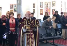 Света Литургија во Соборната црква во Сиденхам (Недела на Самарјанката)