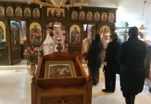 Света Литургија во манастирот Свети Прохор Пчински во Донибрук