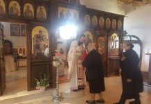 Света Литургија во манастирот Свети Прохор Пчински во Донибрук