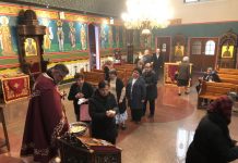 Света Литургија во црквата Свети Пророк Илија во Футскреј