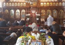 Слегување на Светиот Дух (Духовден) во црквата Света Петка во Мил Парк